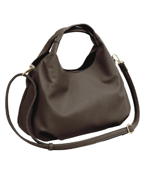 and it_（アンドイット）の「コロンプチショルダー（ショルダーバッグ・レディース・ブラック/アイボリー/グレイッシュベージュ/ダークブラウン/シルバー・FREE）」の2枚目の写真