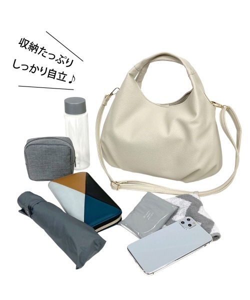 and it_（アンドイット）の「コロンプチショルダー（ショルダーバッグ・レディース・ブラック/アイボリー/グレイッシュベージュ/ダークブラウン/シルバー・FREE）」の10枚目の写真