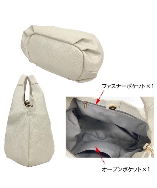 and it_（アンドイット）の「コロンプチショルダー（ショルダーバッグ・レディース・ブラック/アイボリー/グレイッシュベージュ/ダークブラウン/シルバー・FREE）」の11枚目の写真