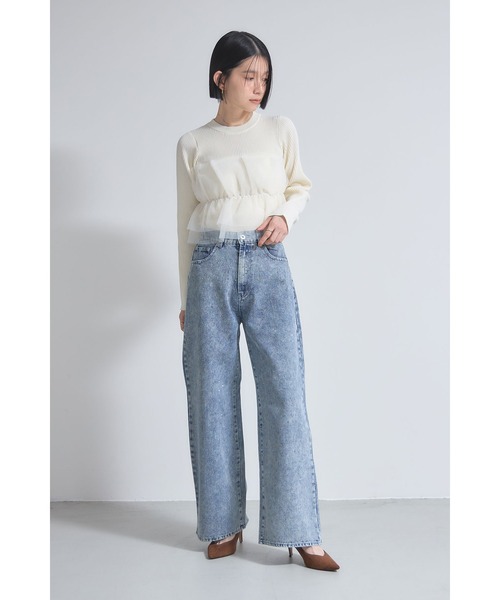 専用 ×2 チュールフリルニットプルオーバー（ニット/セーター