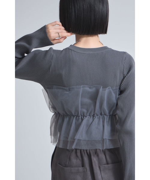 チュールフリルニットプルオーバー（ニット/セーター）｜&. NOSTALGIA
