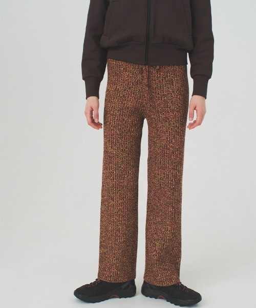 soduk(スドーク)の「【soduk】mixed color knit trousers(その他パンツ・レディース・グリーン/キャメル・ONE SIZE)」の19枚目の写真