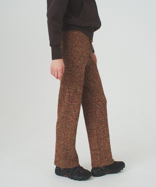 soduk(スドーク)の「【soduk】mixed color knit trousers(その他パンツ・レディース・グリーン/キャメル・ONE SIZE)」の20枚目の写真