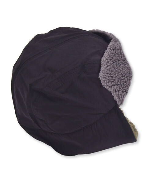 WASK（ワスク）の「配色ボアフライトキャップﾟ(54~56cm)（キャップ・キッズ・ブラック/グリーン・FREE）」の13枚目の写真