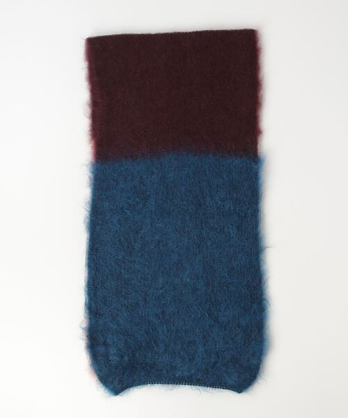 Vivienne Westwood ACCESSORIES(ヴィヴィアンウエストウッドアクセサリー)の「シャギー ウールニットマフラー【249152 108L】(マフラー・レディース・ピンク/ブルー/フューシャピンク・FREE)」の6枚目の写真