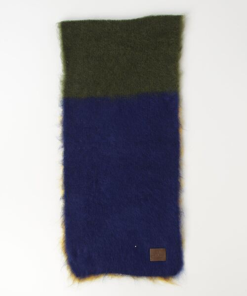 Vivienne Westwood ACCESSORIES(ヴィヴィアンウエストウッドアクセサリー)の「シャギー ウールニットマフラー【249152 108L】(マフラー・レディース・ピンク/ブルー/フューシャピンク・FREE)」の9枚目の写真