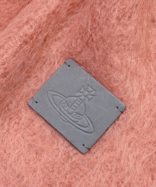 Vivienne Westwood ACCESSORIES(ヴィヴィアンウエストウッドアクセサリー)の「シャギー ウールニットマフラー【249152 108L】(マフラー・レディース・ピンク/ブルー/フューシャピンク・FREE)」の8枚目の写真