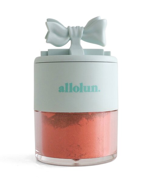 allolun.(オールオルン)の「オールオルン リボンチークパウダー(チーク・キッズ・ピンク/オレンジ・FREE)」の1枚目の写真