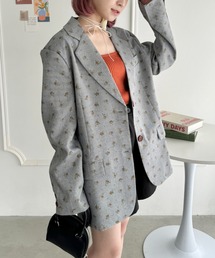 SOLLON.（ソルロン）の「小花柄オーバーサイズジャケット（テーラードジャケット）」