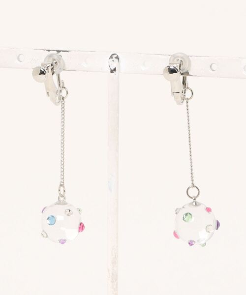 VIBGYOR（ヴィブジョー）の「【miuland】color drops(MA)（イヤリング・レディース・クリア・FREE）」の2枚目の写真