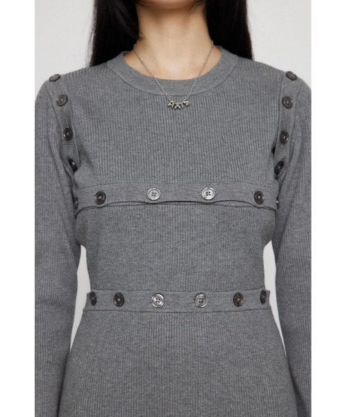 LAGUA GEM（ラグアジェム）の「MANY WAY ミニワンピース（ワンピース・レディース・グレー/ブラック/レッド・SMALL/MEDIUM）」の10枚目の写真