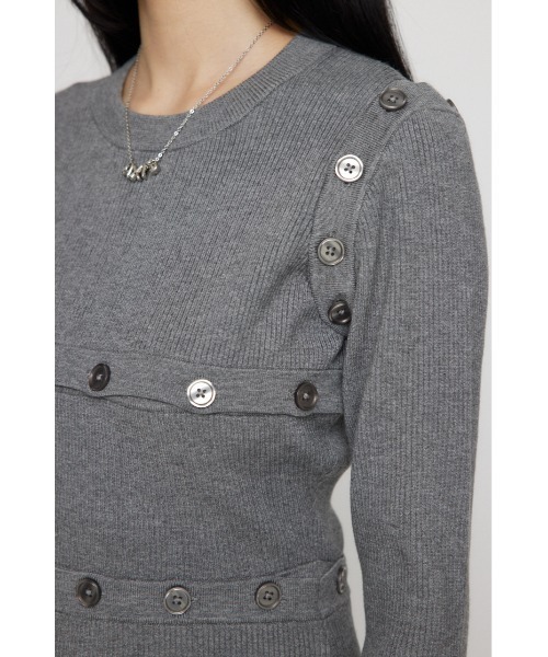 LAGUA GEM（ラグアジェム）の「MANY WAY ミニワンピース（ワンピース・レディース・グレー/ブラック/レッド・SMALL/MEDIUM）」の11枚目の写真