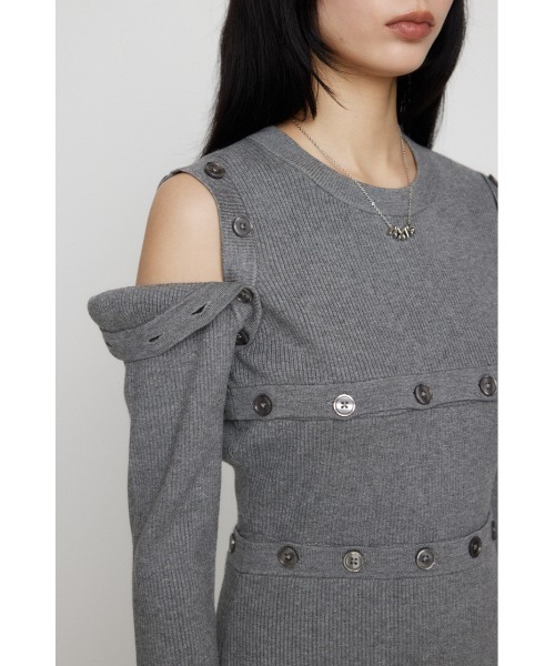 LAGUA GEM（ラグアジェム）の「MANY WAY ミニワンピース（ワンピース・レディース・グレー/ブラック/レッド・SMALL/MEDIUM）」の12枚目の写真