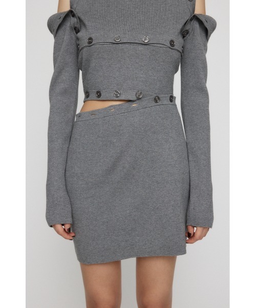 LAGUA GEM（ラグアジェム）の「MANY WAY ミニワンピース（ワンピース・レディース・グレー/ブラック/レッド・SMALL/MEDIUM）」の13枚目の写真