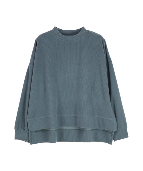 and it_(アンドイット)の「カットコーデュロイゆるプルオーバー(Tシャツ/カットソー・レディース・ダークグレー/グレイッシュベージュ/ブラック・M/L)」の11枚目の写真