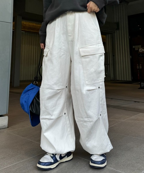 CIAOPANIC TYPY（チャオパニックティピー）の「【UNISEX】タックワイドアソートカーゴパンツ（その他パンツ・レディース・カーキ/ブラウン/ホワイト/ネイビー/ブラック・LARGE/MEDIUM）」の22枚目の写真