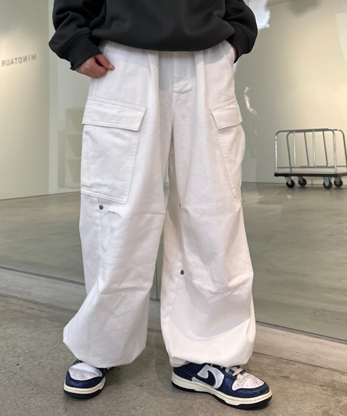 CIAOPANIC TYPY（チャオパニックティピー）の「【UNISEX】タックワイドアソートカーゴパンツ（その他パンツ・レディース・カーキ/ブラウン/ホワイト/ネイビー/ブラック・LARGE/MEDIUM）」の19枚目の写真