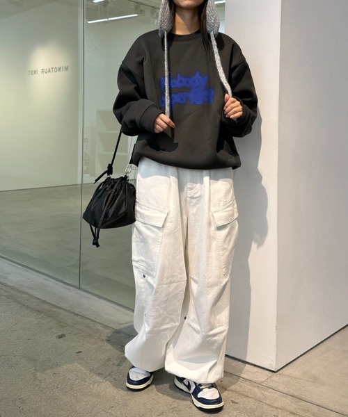 CIAOPANIC TYPY（チャオパニックティピー）の「【UNISEX】タックワイドアソートカーゴパンツ（その他パンツ・レディース・カーキ/ブラウン/ホワイト/ネイビー/ブラック・LARGE/MEDIUM）」の20枚目の写真
