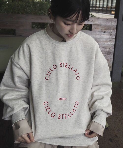 Green Parks(グリーンパークス)の「サークル刺繍スウェット(スウェット・レディース・ブラウン/ピンク/ホワイト系その他・FREE)」の21枚目の写真