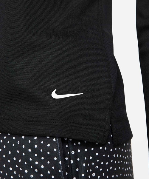 NIKE（ナイキ）の「ナイキ Dri-FIT ビクトリー ウィメンズ ロングスリーブ ゴルフポロ / Nike Dri-FIT Victory Women's Long-Sleeve Golf Polo DH2317-010 Black（ポロシャツ・レディース・ブラック・XS/XL/S/M/L/2XL）」の5枚目の写真