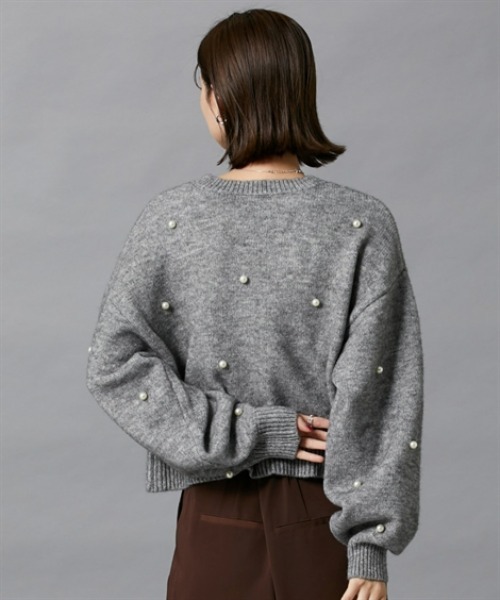 nissen（ニッセン）の「デザインボタン付ニット（ニット/セーター・レディース・杢グレー/ブラック・FREE）」の17枚目の写真