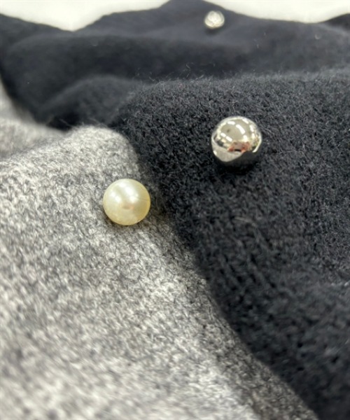 nissen（ニッセン）の「デザインボタン付ニット（ニット/セーター・レディース・杢グレー/ブラック・FREE）」の22枚目の写真