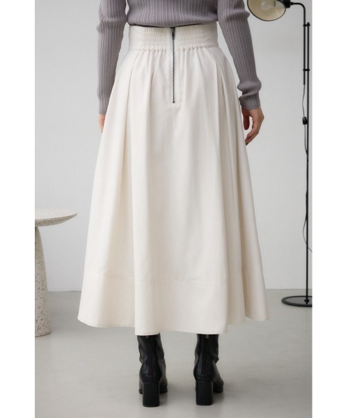 AZUL by moussy(アズールバイマウジー)の「ボックスプリーツスカート(スカート・レディース・ブラック/アイボリー/グレー・FREE)」の9枚目の写真