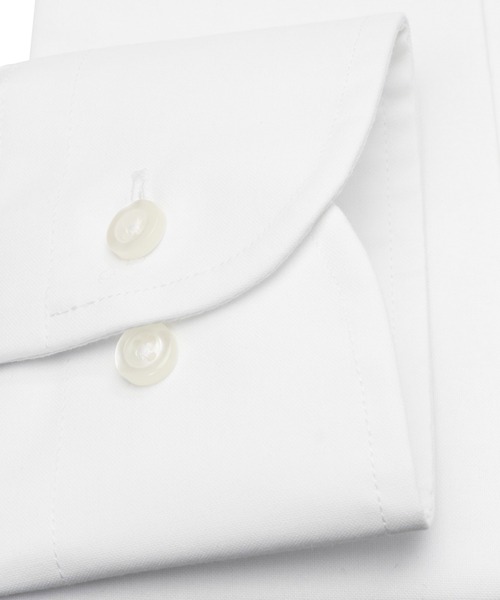 TOKYO SHIRTS(トウキョウシャツ)の「透け防止 形態安定ノーアイロン レギュラー 長袖ビジネスワイシャツ 白無地(ビジネスシャツ・メンズ・ホワイト・首回り47cm-裄丈86cm/首回り45cm-裄丈90cm/首回り45cm-裄丈86cm/首回り45cm-裄丈82cm/首回り42cm-裄丈90cm/首回り39cm-裄丈88cm/首回り43cm-裄丈90cm)」の3枚目の写真