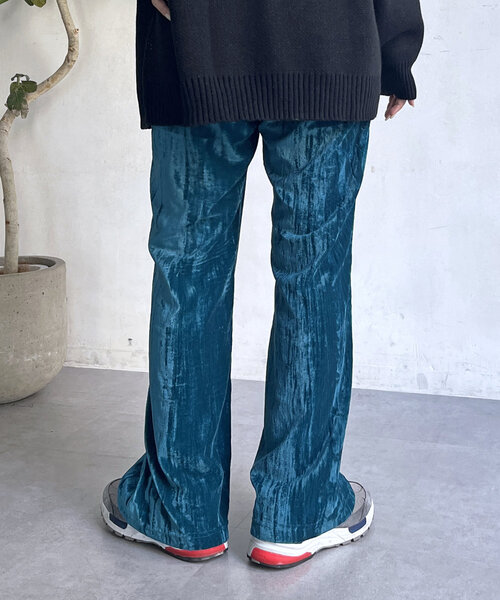 CPCM（シーピーシーエム）の「クラッシュベロアパンツ（その他パンツ・レディース・ブラウン/グリーン/ブラック/グレー・MEDIUM/LARGE）」の13枚目の写真
