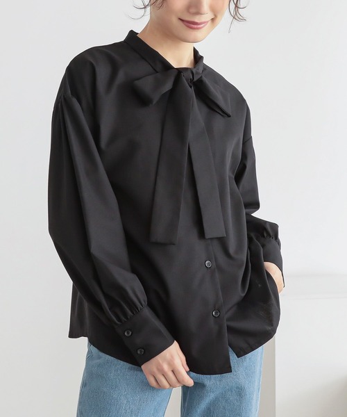 ボウタイブラウス』（シャツ/ブラウス）｜n'OrLABEL（ノアールレーベル