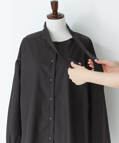 ボウタイブラウス』（シャツ/ブラウス）｜n'OrLABEL（ノアールレーベル