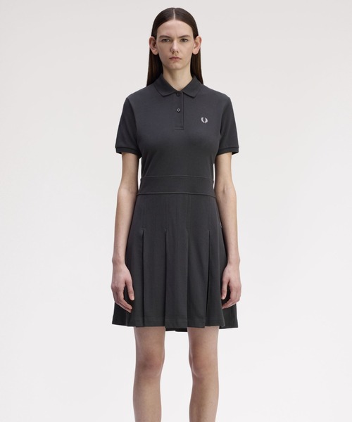 フレッドペリーFred Perryモックネックテニスドレスワンピース L 大きめ FRED PERRY（フレッドペリー）の「Mock Neck Dress（ワンピース