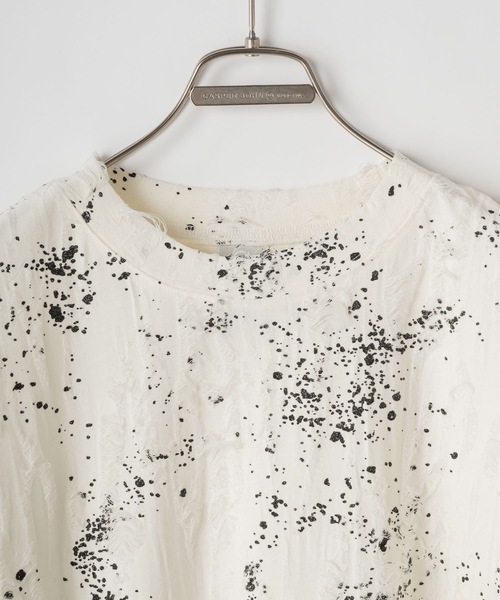 CASPER JOHN(キャスパージョン)の「Paint damage T-shirts/ペイントダメージTシャツ(Tシャツ/カットソー・メンズ・ブラック/ホワイト・LARGE/MEDIUM/SMALL/X-SMALL)」の20枚目の写真