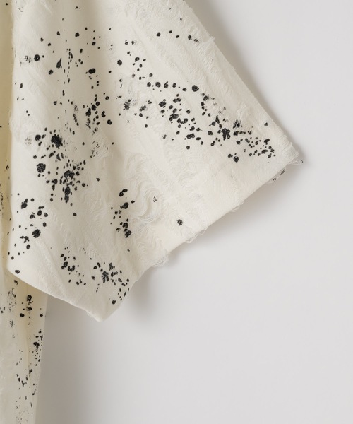 CASPER JOHN(キャスパージョン)の「Paint damage T-shirts/ペイントダメージTシャツ(Tシャツ/カットソー・メンズ・ブラック/ホワイト・LARGE/MEDIUM/SMALL/X-SMALL)」の22枚目の写真