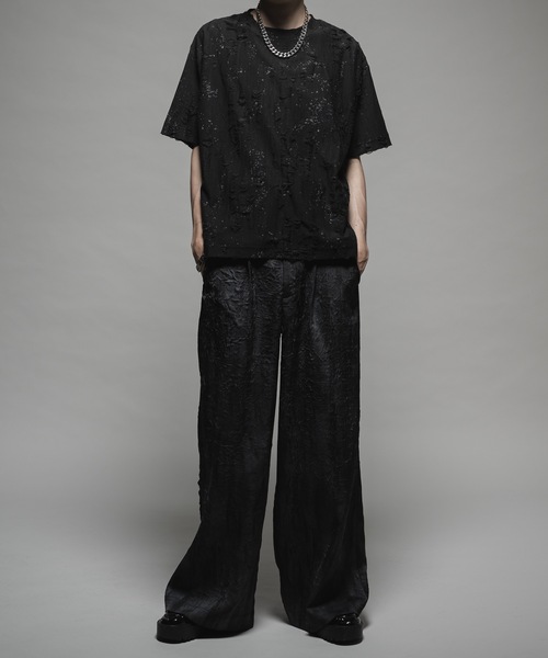 CASPER JOHN(キャスパージョン)の「Paint damage T-shirts/ペイントダメージTシャツ(Tシャツ/カットソー・メンズ・ブラック/ホワイト・LARGE/MEDIUM/SMALL/X-SMALL)」の15枚目の写真