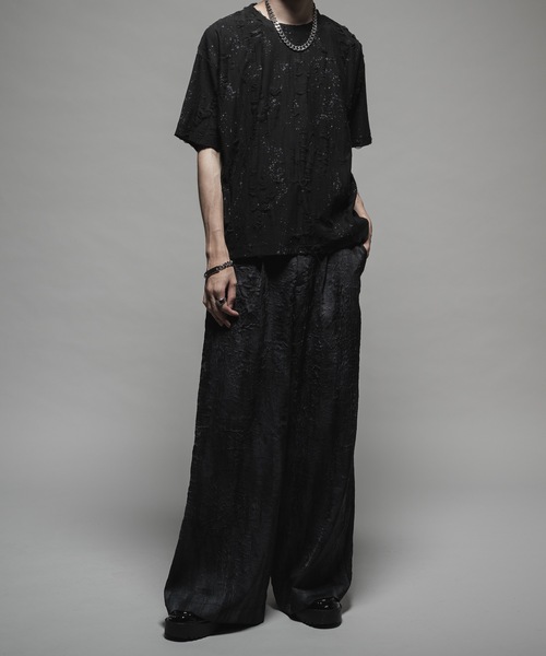 CASPER JOHN(キャスパージョン)の「Paint damage T-shirts/ペイントダメージTシャツ(Tシャツ/カットソー・メンズ・ブラック/ホワイト・LARGE/MEDIUM/SMALL/X-SMALL)」の16枚目の写真