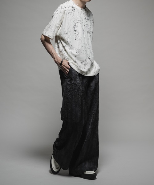CASPER JOHN(キャスパージョン)の「Paint damage T-shirts/ペイントダメージTシャツ(Tシャツ/カットソー・メンズ・ブラック/ホワイト・LARGE/MEDIUM/SMALL/X-SMALL)」の9枚目の写真