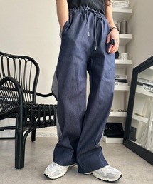 ワイドリブニットパンツ GU(ジーユー)の「ワイドリブニットパンツ(セットアップ可能