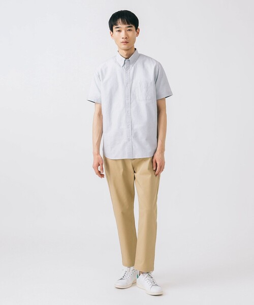 BEAMS HEART（ビームスハート）の「アンクル テーパード イージー パンツ【ストレッチ】（チノパンツ・メンズ・ベージュ/オリーブ/ネイビー・L/XL/S/M）」の4枚目の写真