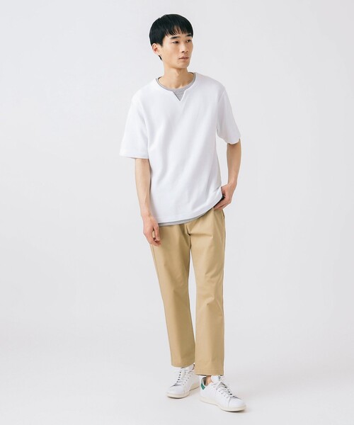 BEAMS HEART（ビームスハート）の「アンクル テーパード イージー パンツ【ストレッチ】（チノパンツ・メンズ・ベージュ/オリーブ/ネイビー・L/XL/S/M）」の6枚目の写真