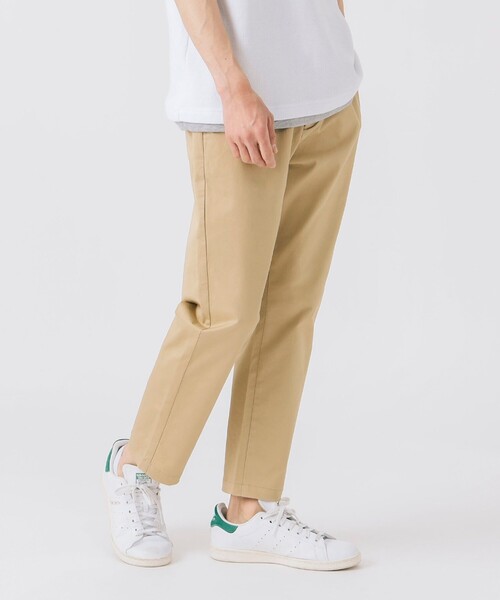 BEAMS HEART（ビームスハート）の「アンクル テーパード イージー パンツ【ストレッチ】（チノパンツ・メンズ・ベージュ/オリーブ/ネイビー・L/XL/S/M）」の8枚目の写真