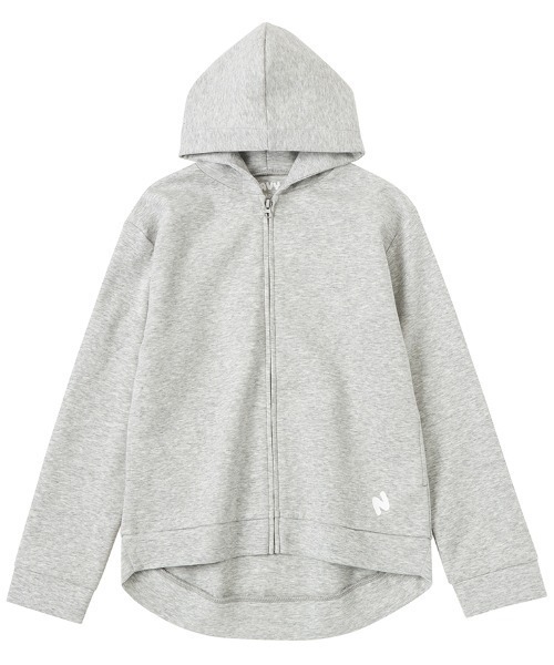 NAVY（ネイビー）の「NAVY feel touch フーデットジップパーカー（パーカー・キッズ・ライトグレー/ミント/ブラック・120/130/140/150）」の4枚目の写真
