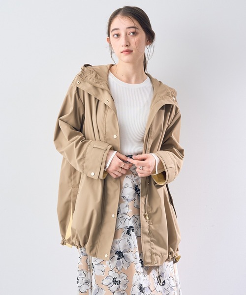 YECCA VECCA(イェッカヴェッカ)の「撥水ミドル丈マウンテンパーカー(マウンテンパーカー・レディース・ベージュ/ネイビー/アイボリー・FREE)」の13枚目の写真