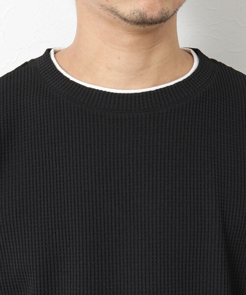 NOLLEY’S(ノーリーズ)の「《吸水速乾》ワッフルダブルカラーLS TEE(Tシャツ/カットソー・メンズ・ホワイト/ブラック/グレー/ベビーピンク/ブルー系その他7・M/L/S)」の20枚目の写真