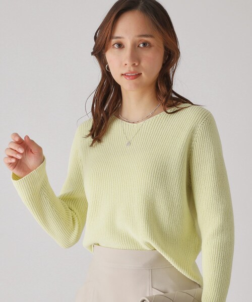 【新品】クードシャンス　オフホワイト　ニットトップス　 M 新品】クードシャンス オフホワイト ニットトップス M COUP DE