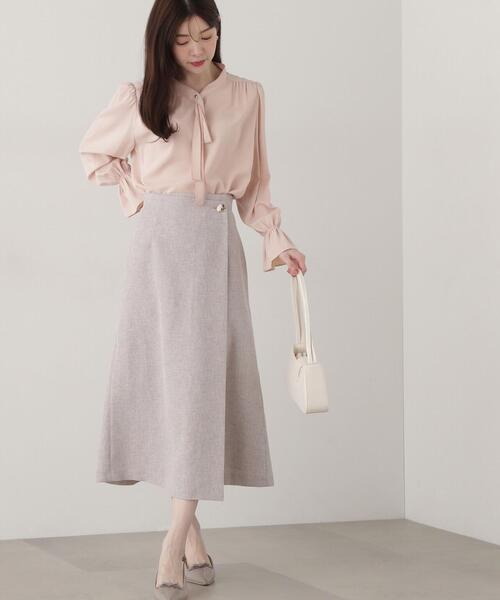 PROPORTION BODY DRESSING(プロポーションボディドレッシング)の「キラツイードラップマーメイドスカート / 1215120303(スカート・レディース・ライトグリーン/ベージュ/グレー・MEDIUM/X-SMALL/SMALL)」の19枚目の写真