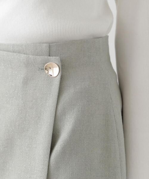 PROPORTION BODY DRESSING(プロポーションボディドレッシング)の「キラツイードラップマーメイドスカート / 1215120303(スカート・レディース・ライトグリーン/ベージュ/グレー・MEDIUM/X-SMALL/SMALL)」の9枚目の写真