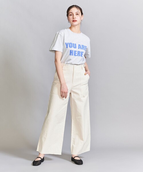 BEAUTY&YOUTH UNITED ARROWS（ビューティーアンドユースユナイテッドアローズ）の「ネップツイル ワイドパンツ（チノパンツ・レディース・オフホワイト/ベージュ・XS/S/M）」の17枚目の写真