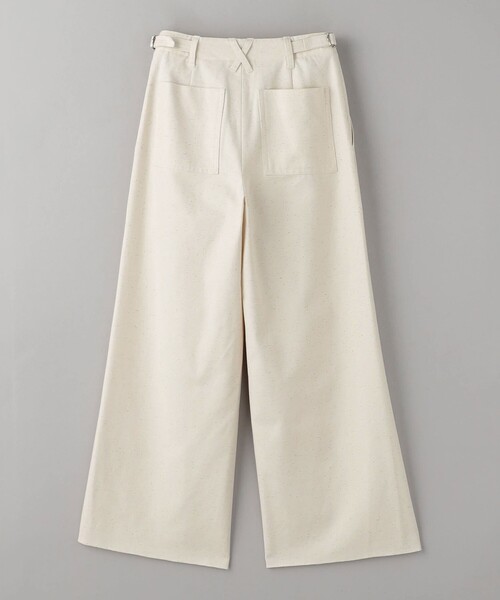 BEAUTY&YOUTH UNITED ARROWS（ビューティーアンドユースユナイテッドアローズ）の「ネップツイル ワイドパンツ（チノパンツ・レディース・オフホワイト/ベージュ・XS/S/M）」の4枚目の写真