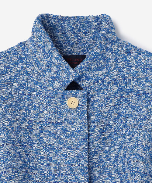 GALLEGO DESPORTES（ギャレゴデスポート）の「GALLEGO DESPORTES | ツイード ショートジャケット WOMEN（テーラードジャケット・レディース・ブルー・S）」の4枚目の写真